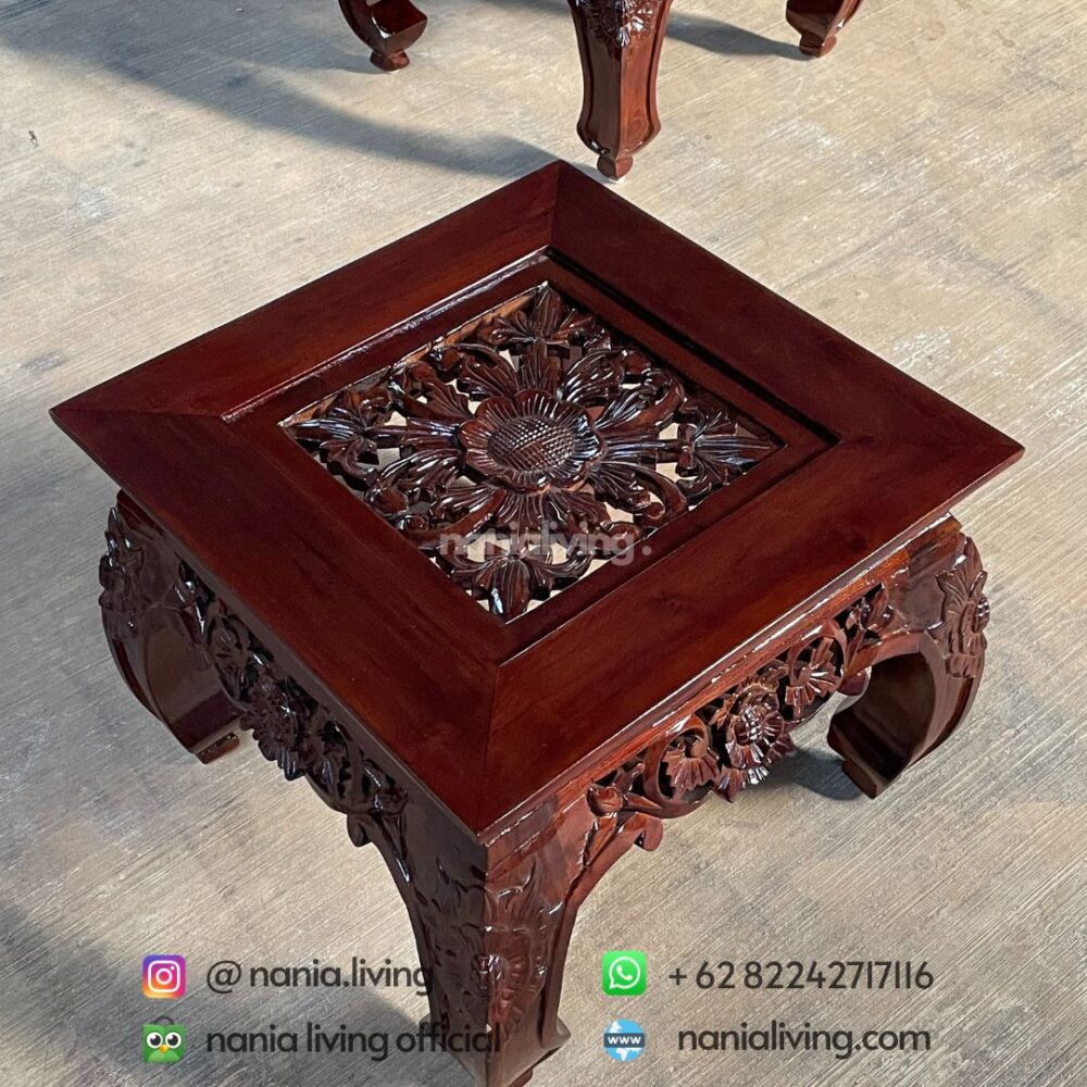 Small Carved Guest Table