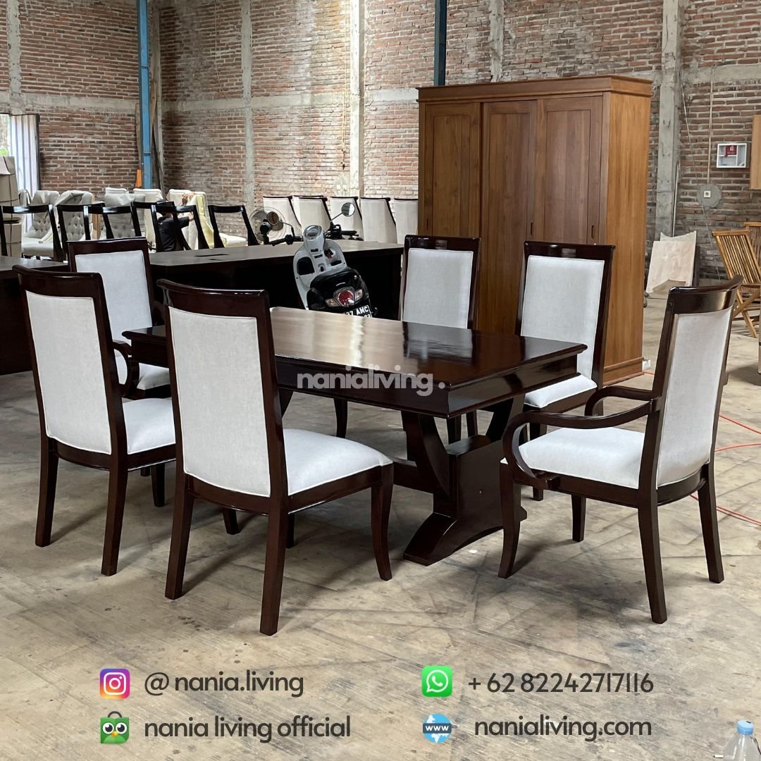 minimalist 6-seater teak dining table (5) minimalist 6-seater teak dining table
