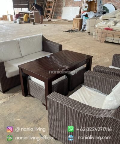 Synthetic Rattan Guest Sofa nania living