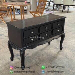 Teak Black Sideboard Table