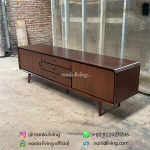 side Teak Minimalist Retro Sideboard