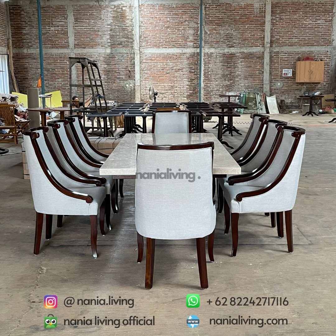 detail Marble Banquet Dining Table