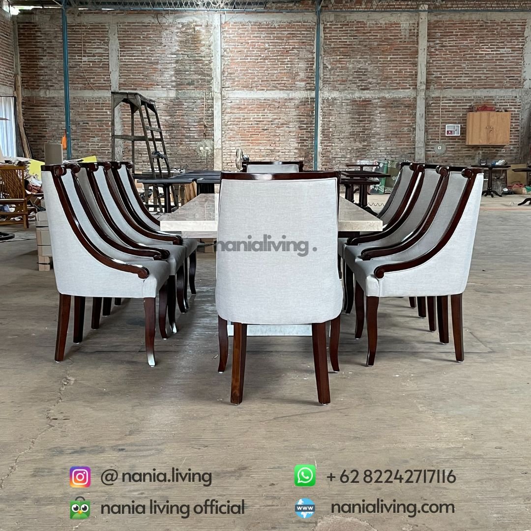 Marble Banquet Dining Table nania living