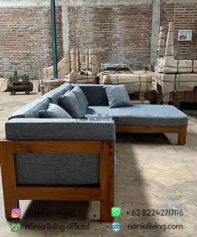 Minimalist Guest Sofa L-shaped