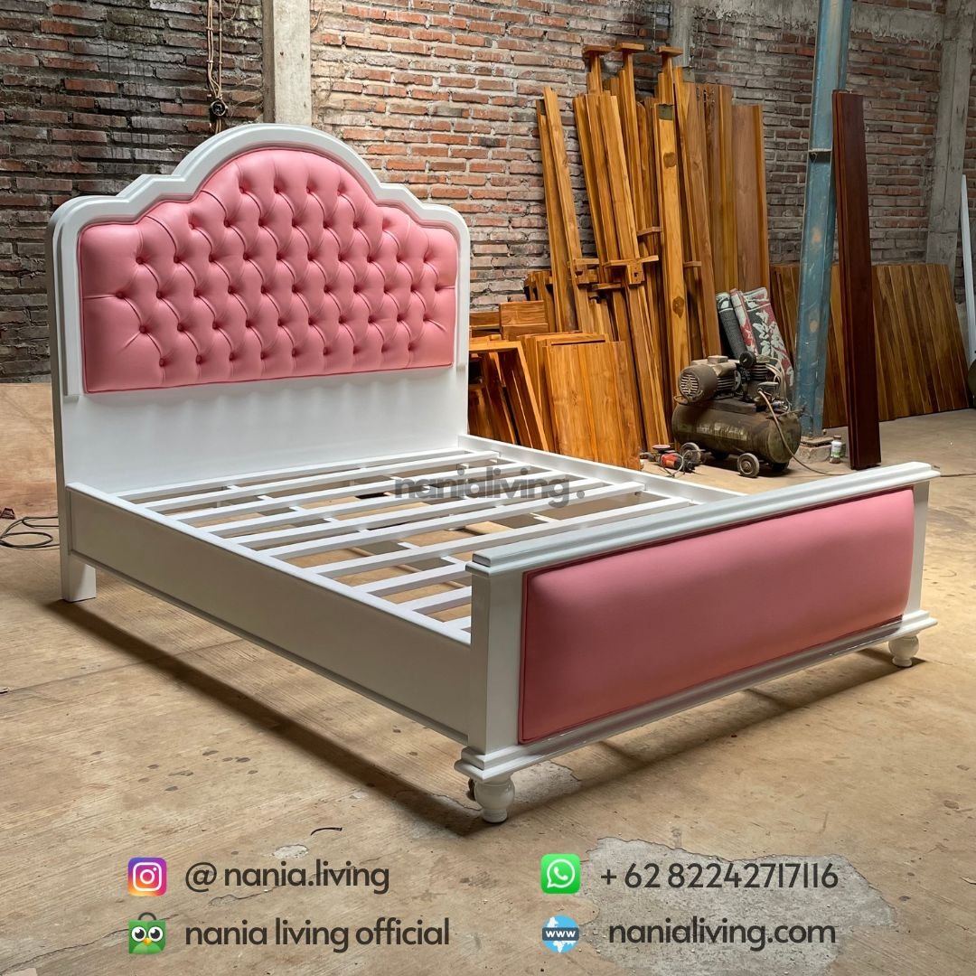 side Pink Duco Luxury Bed