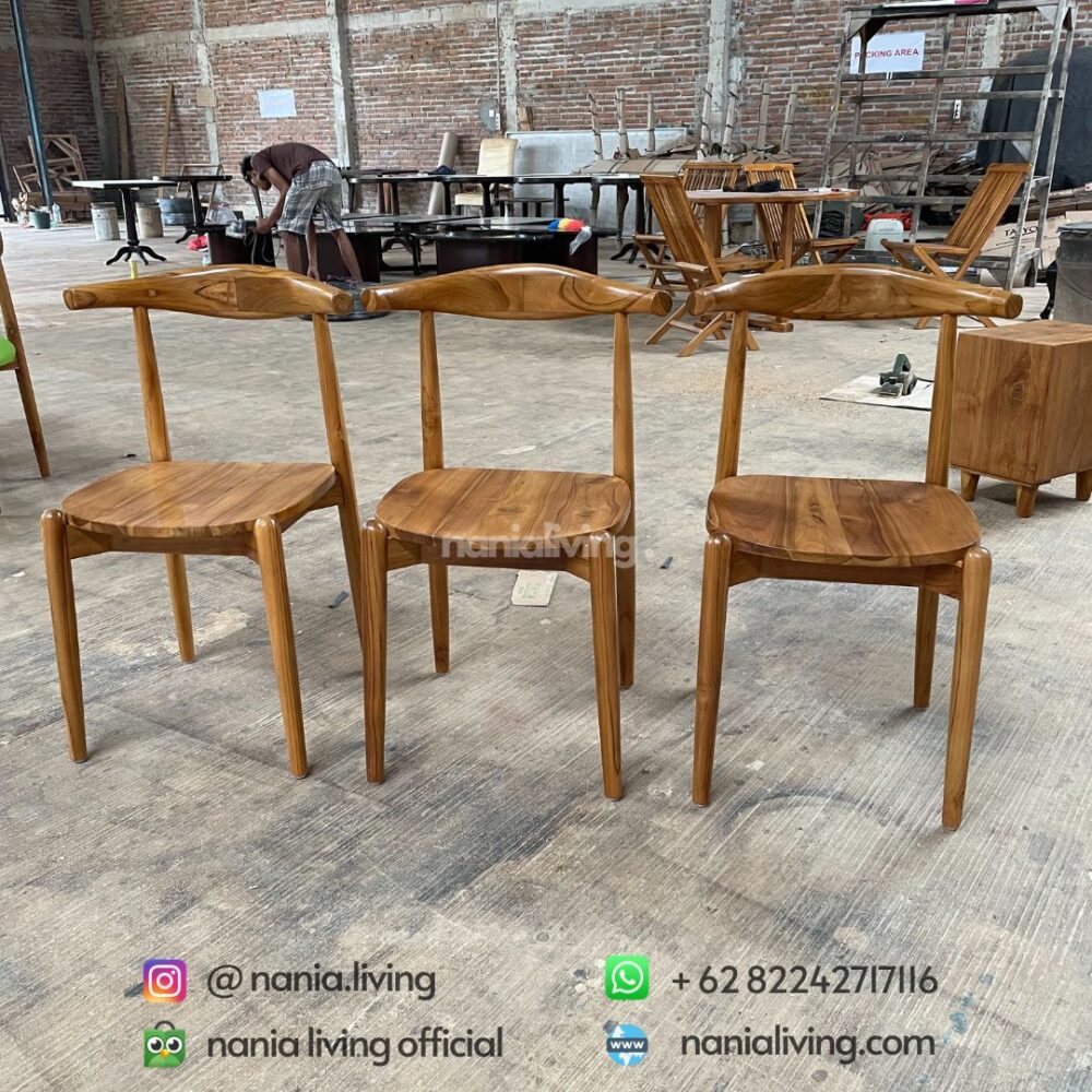 Teak Horn Cafe Chairs