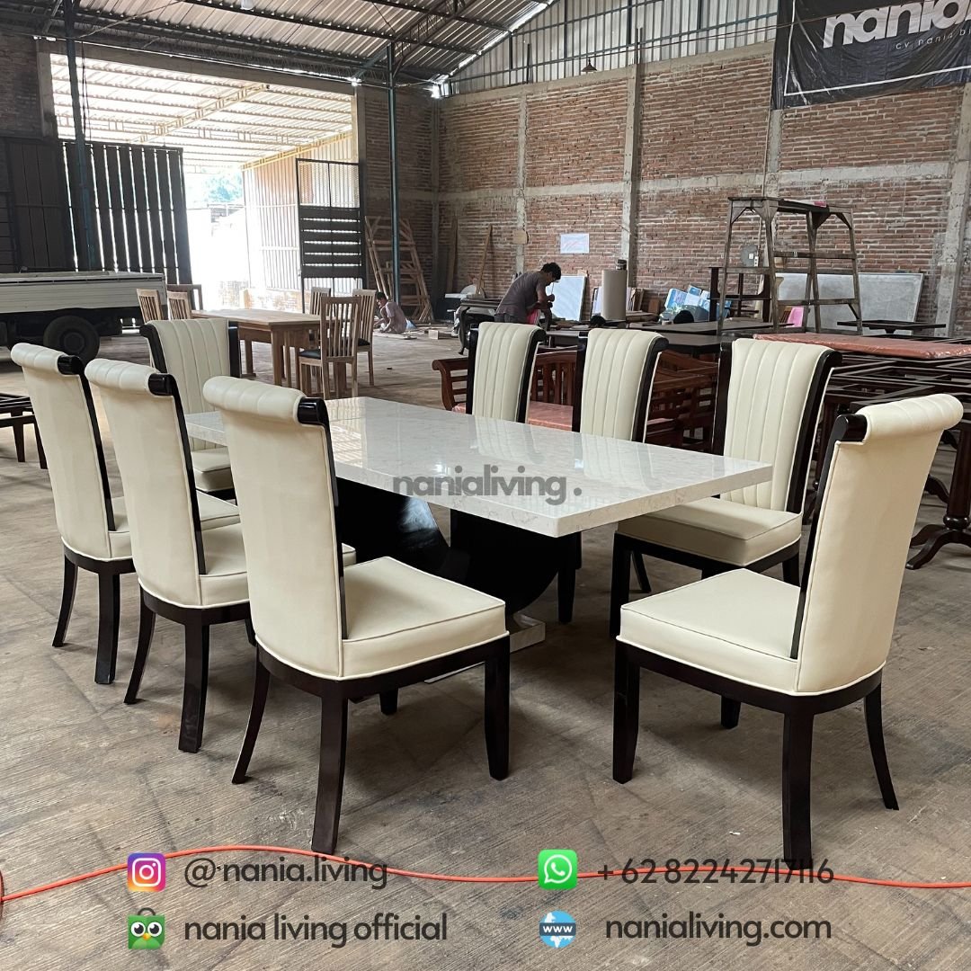 great marble dining table set 2 nania living