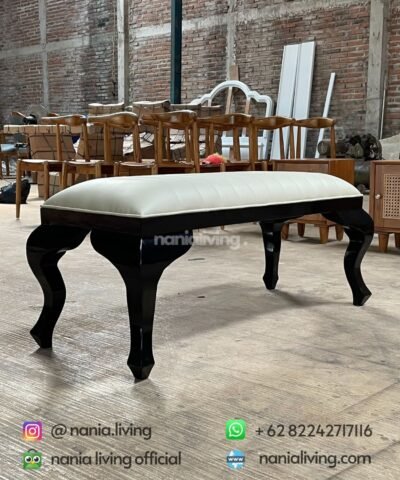 side Teak Minimalist Dining Bench