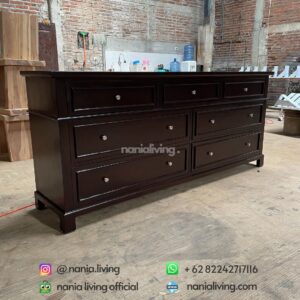 side Classic Minimalist Teak Wood Sideboard