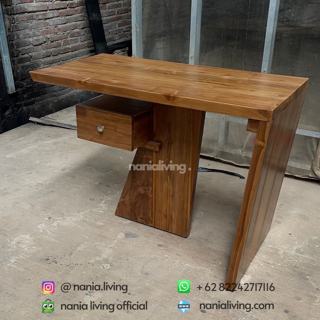 Trembesi Wood Study Table 4 cv nania bintang utama