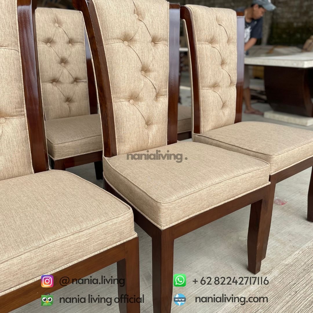 Diamond Pattern Cross Dining Chair 10 cv nania bintang utama