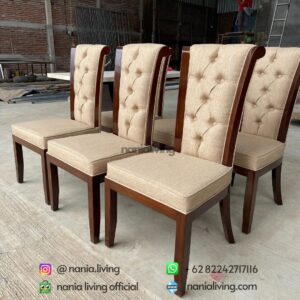 Diamond Pattern Cross Dining Chair