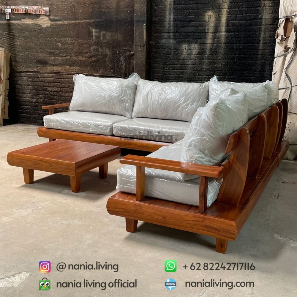 Teak Outdoor Living Sofa Set