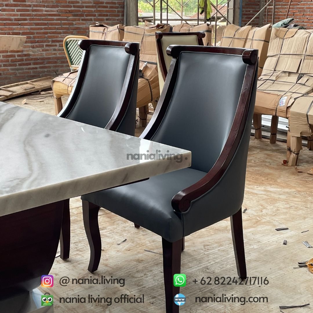 detail Luxury Marble Dining Table 4 Chairs