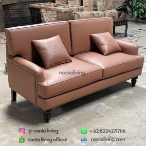 Synthetic Leather Luxury Guest Sofa