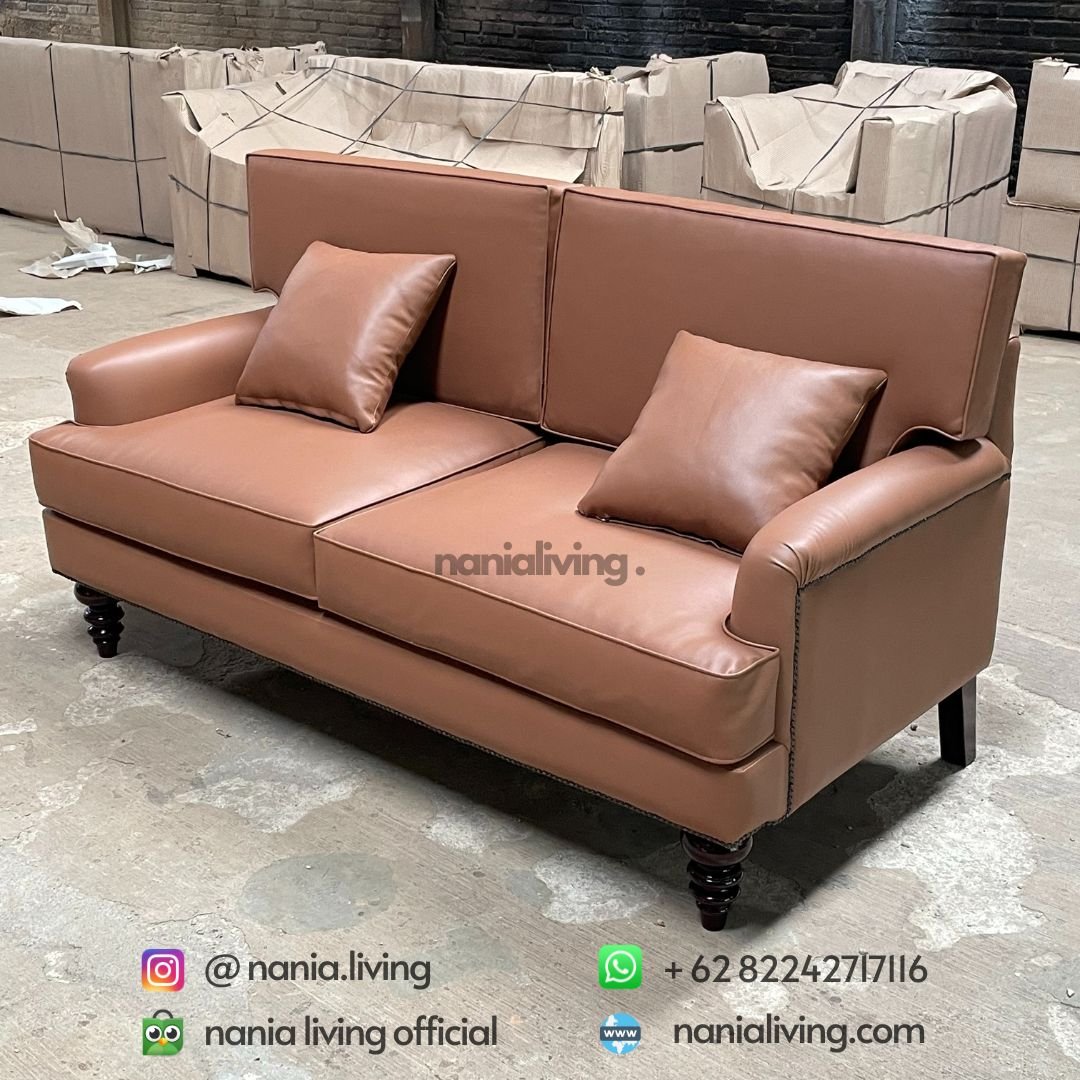 Synthetic Leather Luxury Guest Sofa 4 cv nania bintang utama