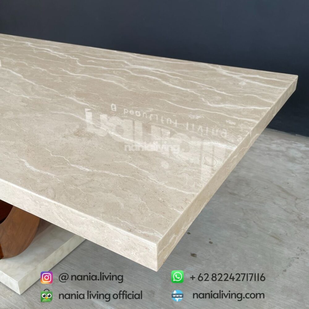 side Marble Dining Table Only