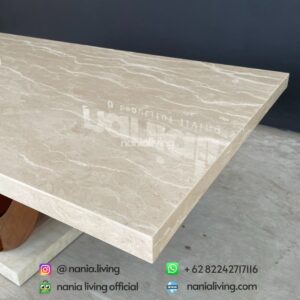 side Marble Dining Table Only