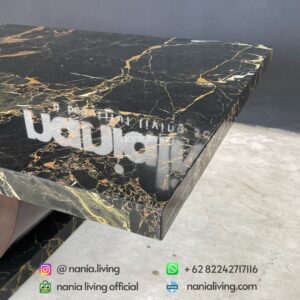side Marble Dining Table Only