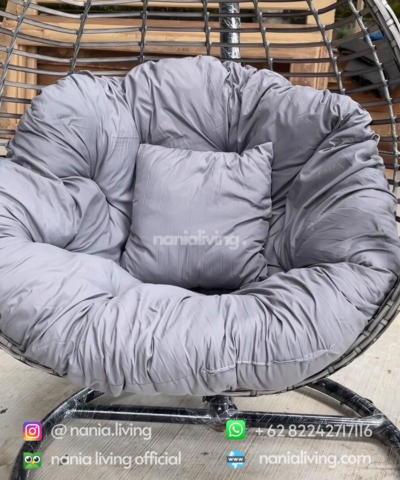 cushion Outdoor Synthetic Rattan Swing