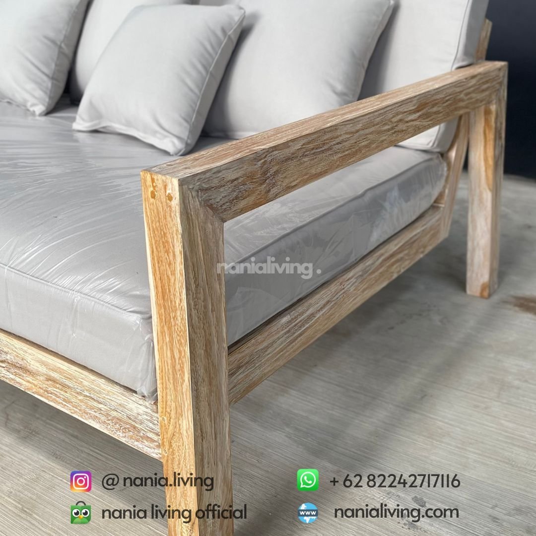 Rustic Teak Guest Sofa 2 Rustic Teak Guest Sofa