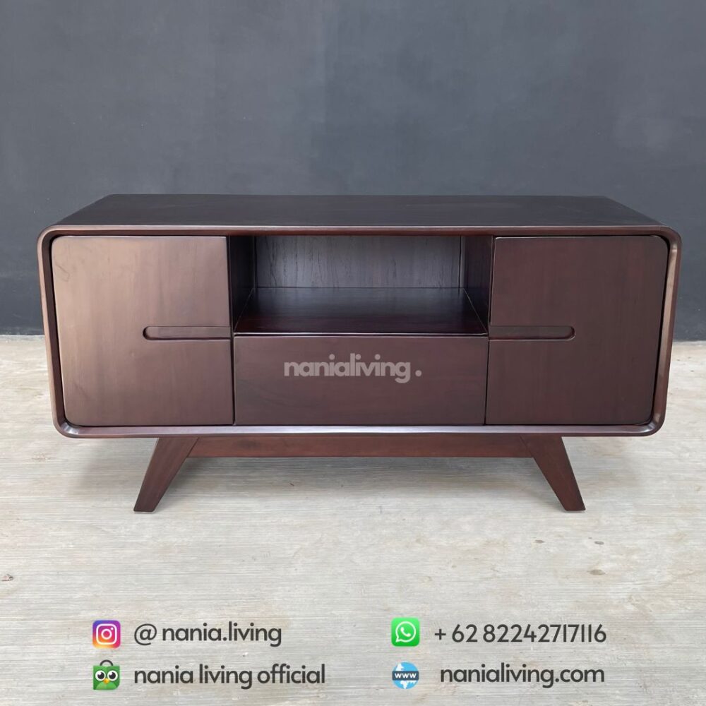 Minimalist Teak Retro Petite Tv Table