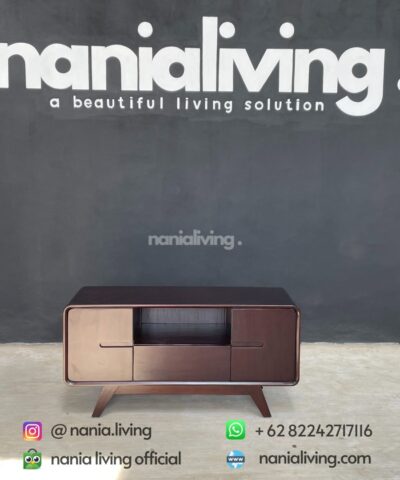 Minimalist Teak Retro Petite Tv Table