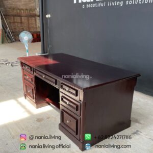 Teak Director's Office Desk