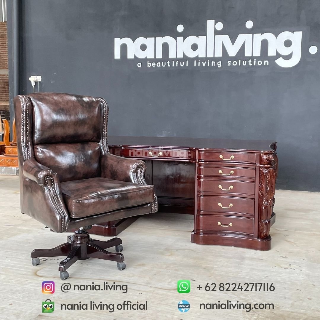 Director Desk Set With Luxury Chair 2 Director Desk Set With Luxury Chair