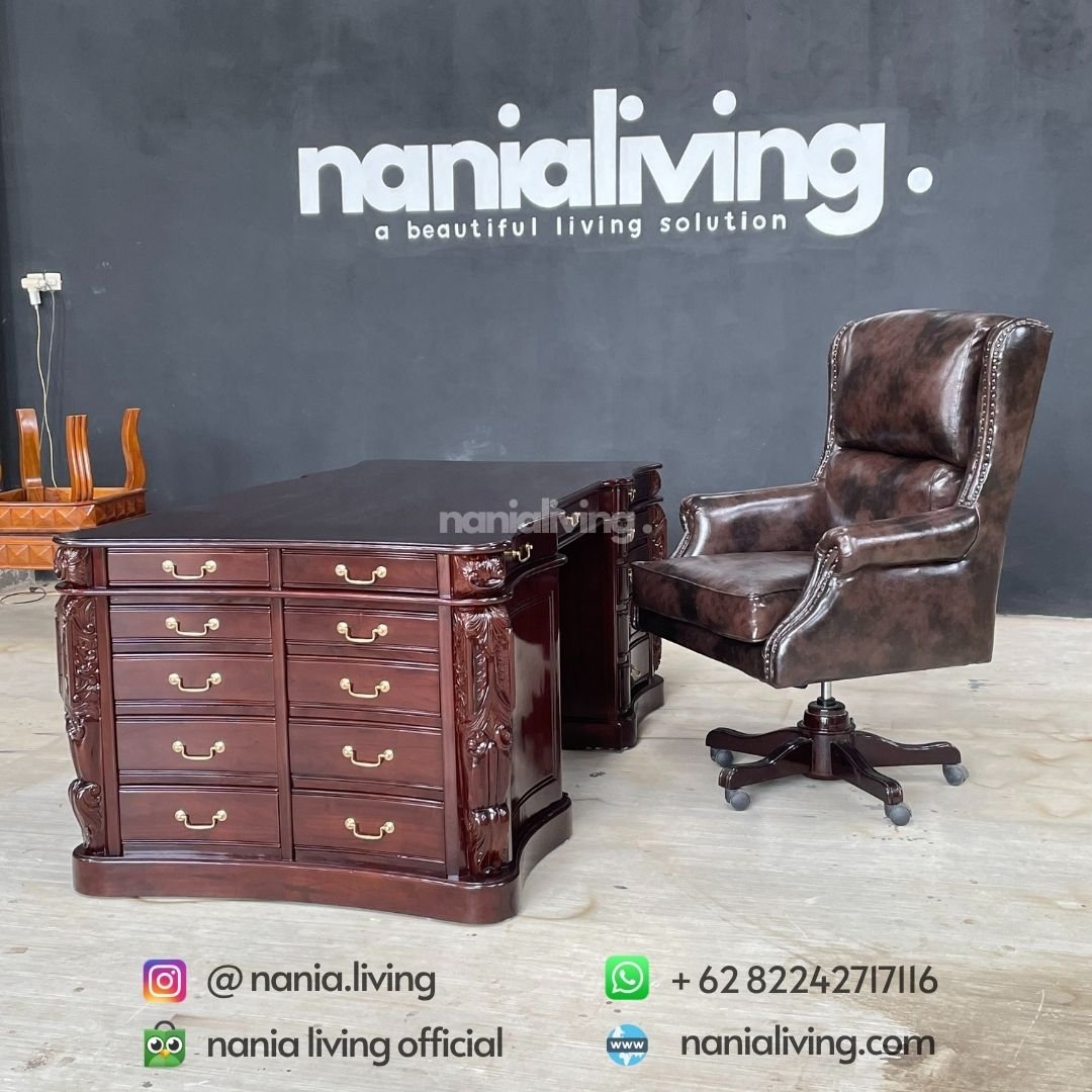 Director Desk Set With Luxury Chair 5 cv nania bintang utama