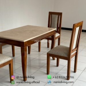 table Simple 4-seater Minimalist Marble Dining Table