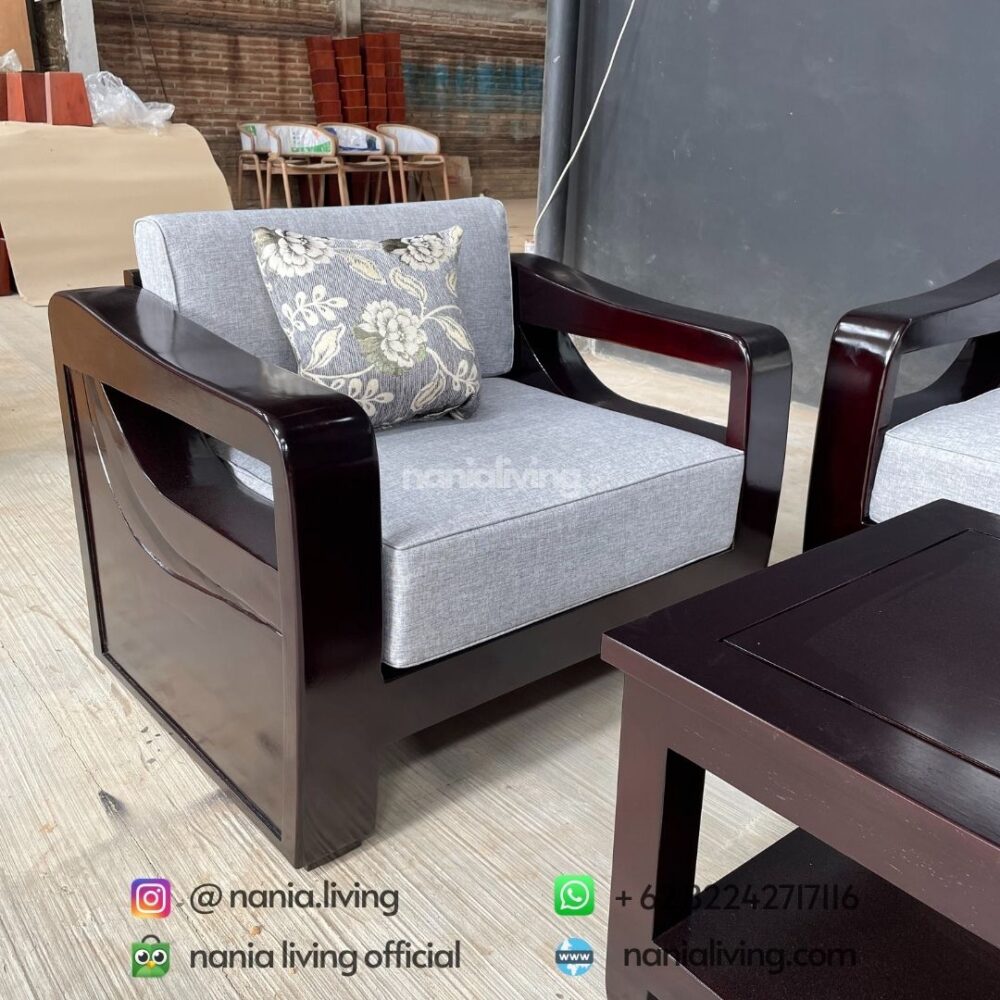 side Complete Teak Guest Sofa Set