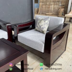 detail Complete Teak Guest Sofa Set