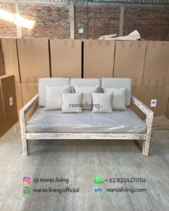 Rustic Duco 3-seater Guest Sofa