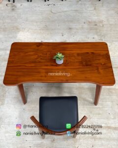 up Study Table Set With Teak Chairs