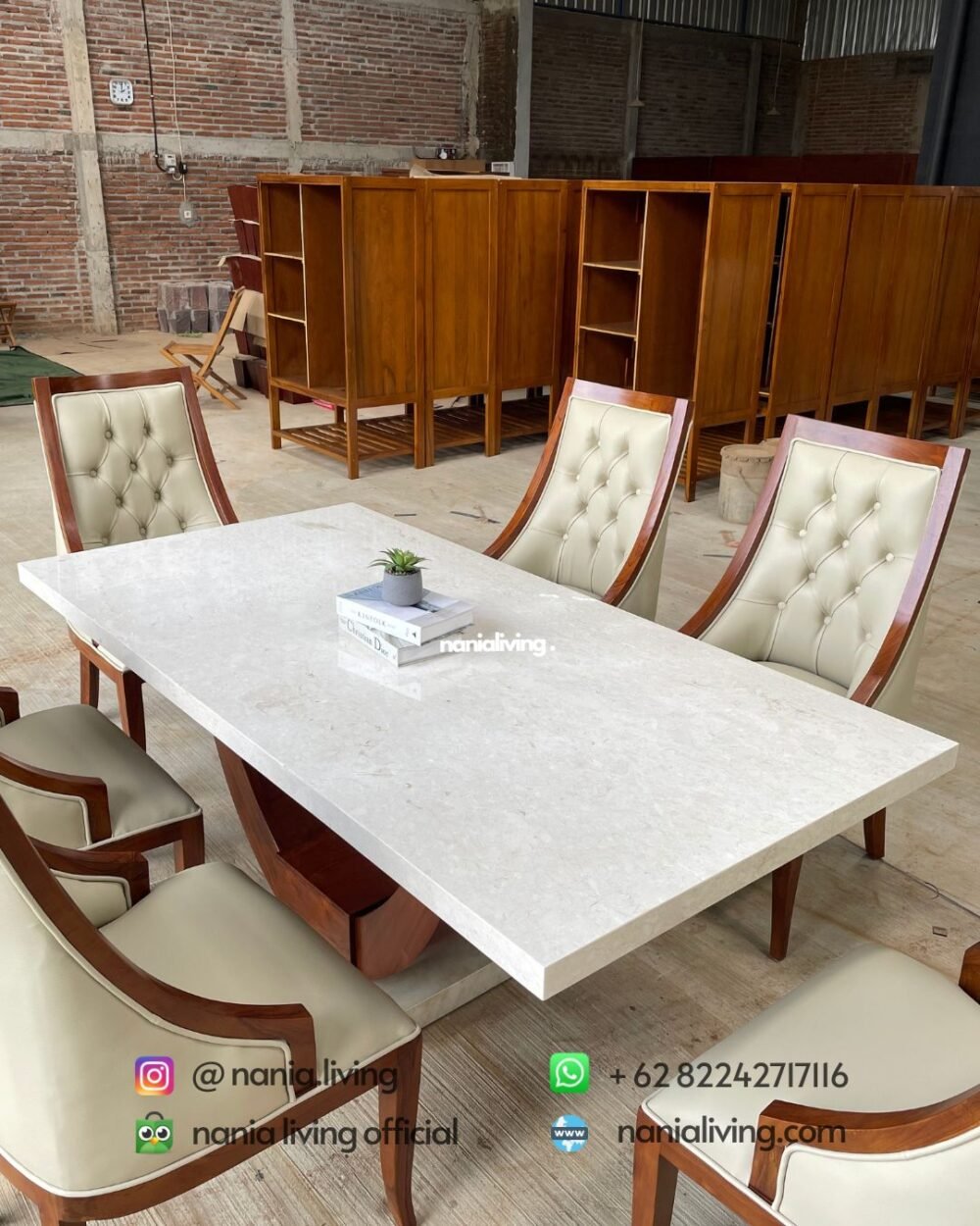 Marble top dining table sets