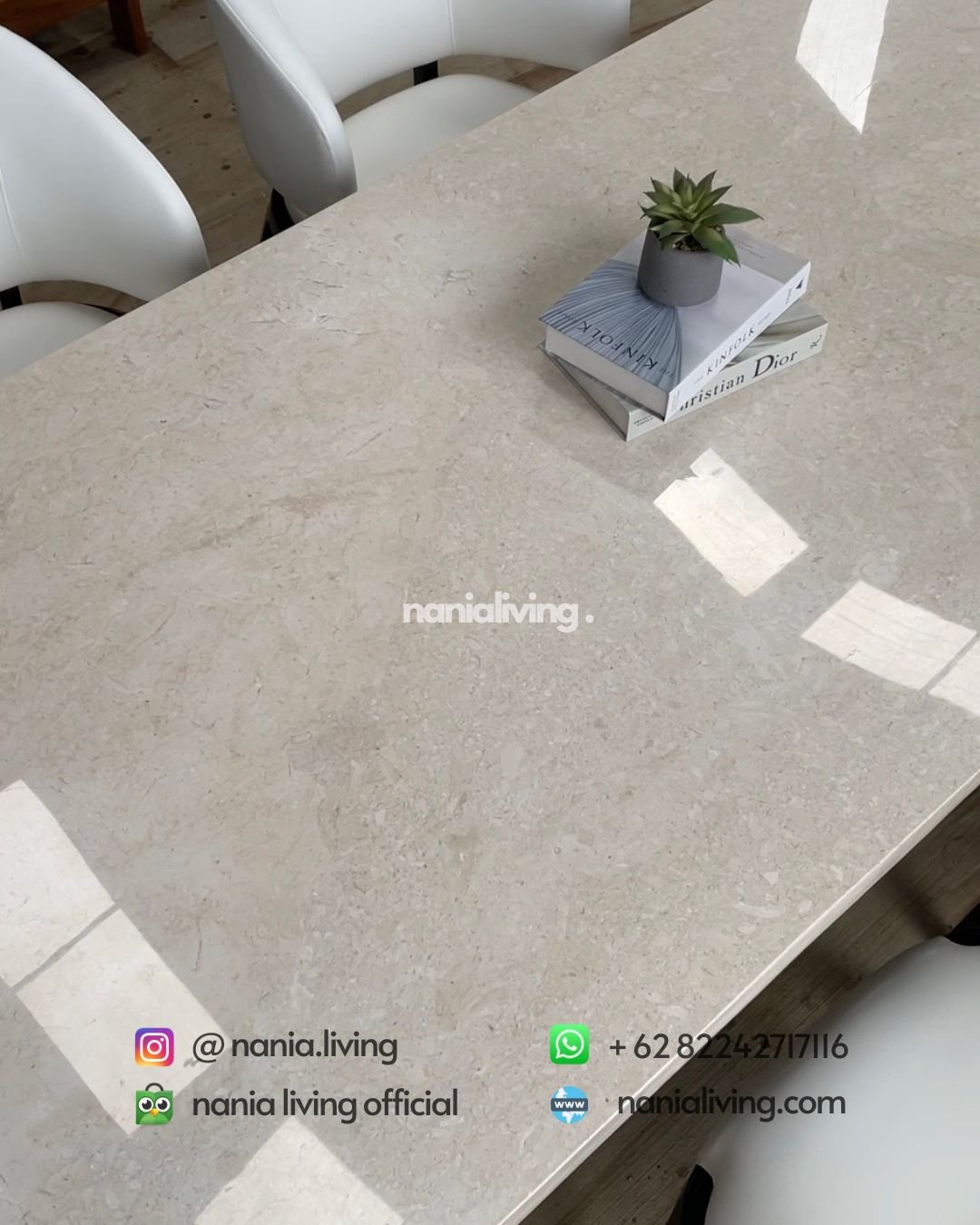 marble Modern Marble Dining Table With 6 Modern Dining Chairs