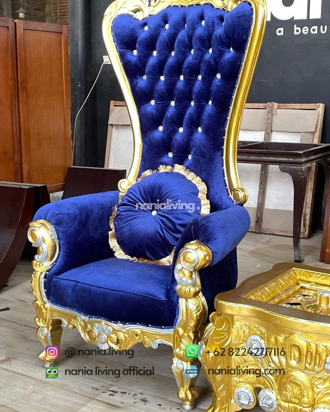 chair Syahrini Patio Chair Set With Carved Guest Table