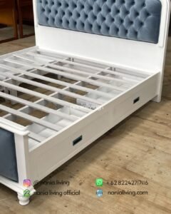 White Duco Minimalist Bed