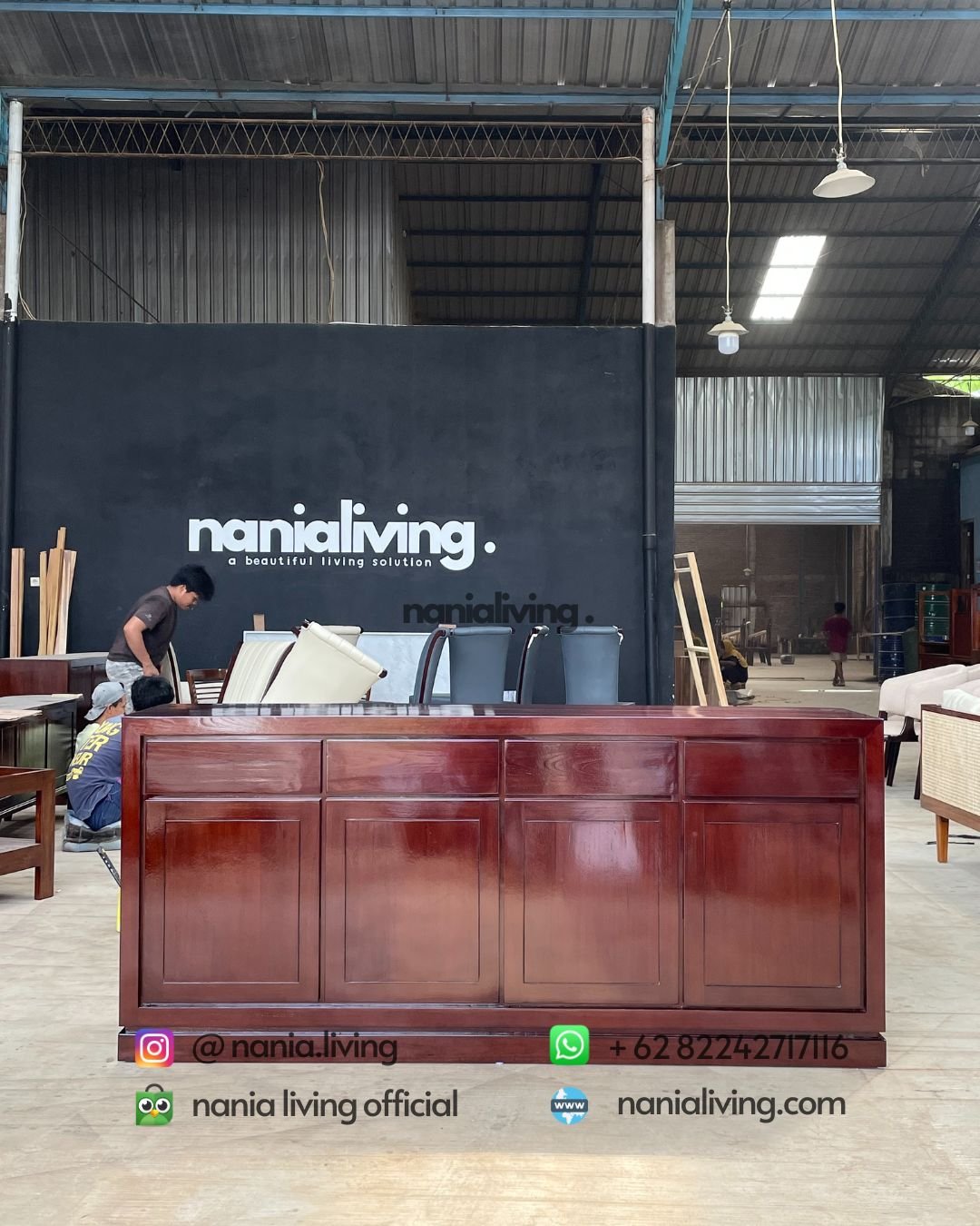 Modern Minimalist Teak Buffet