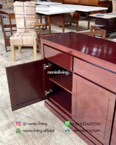 drawer Modern Minimalist Teak Buffet