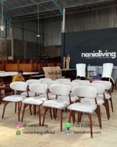 Modern Teak Cafe Dining Chair
