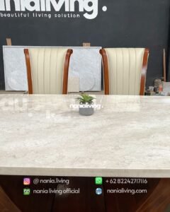 Oval Marble Dining Table With 6 Chairs