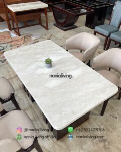 marble Saint Helena Marble Dining Table With 4 Chairs