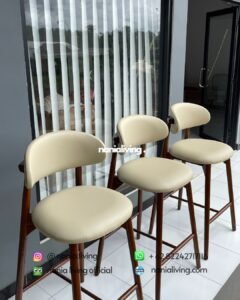 detail Teak Dining Chair Bar Stool