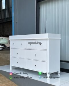 White Duco Baby Changing Cabinet