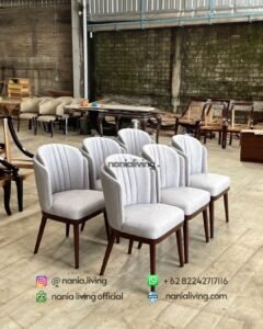 Double Back Teak Dining Chair