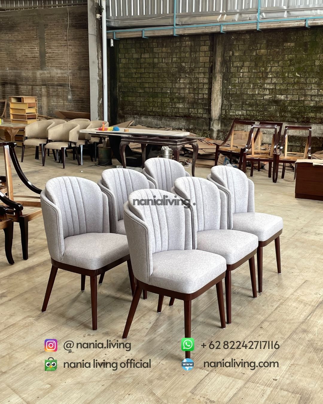 Double Back Teak Dining Chair (2) Double Back Teak Dining Chair