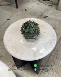 marble Elegant Double Marble Guest Table