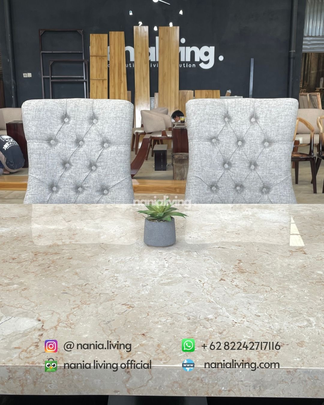 Marble Dining Table Set With Modern Chairs (3) detail Marble Dining Table Set With Modern Chairs